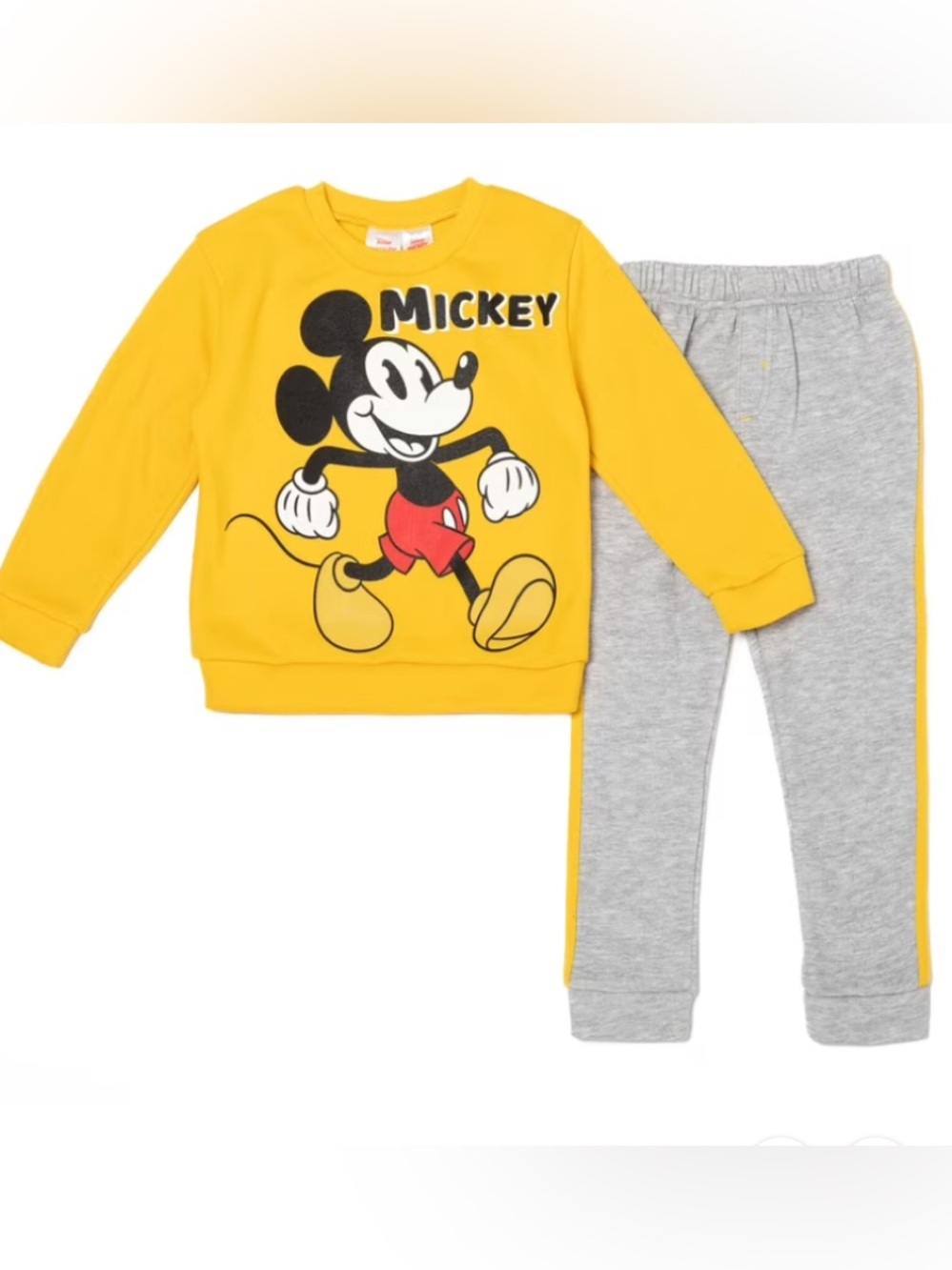 Disney Mickey Mouse Boys Fleece Sweatshirt and Pants Set Size 7 NWT